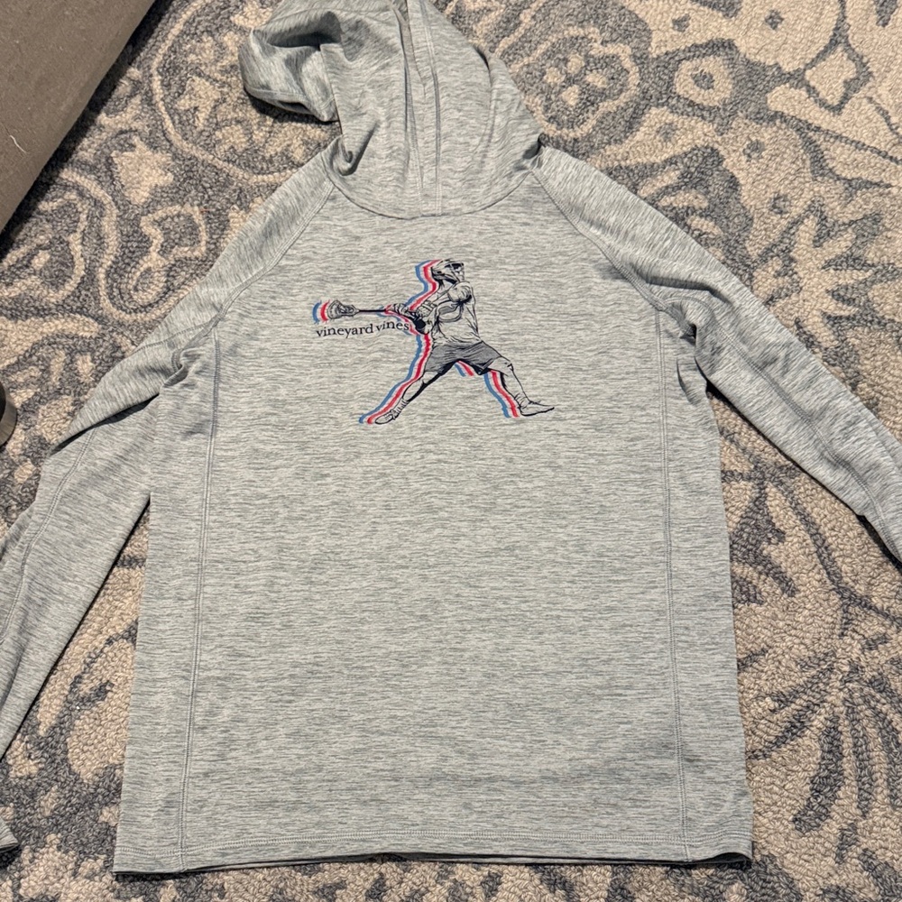 Vineyard Vines performance Hoodie Size L gray